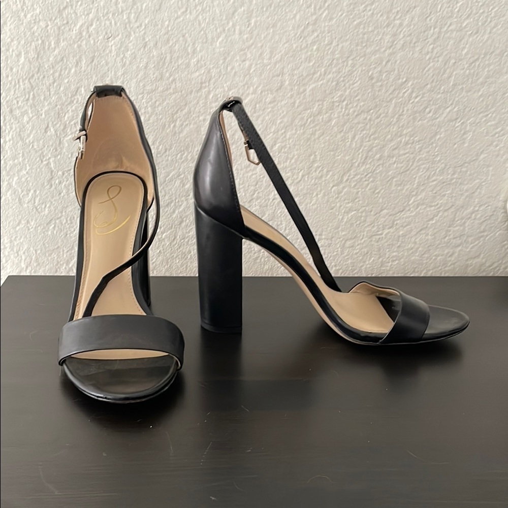 Elegant Black High Heel Sandals